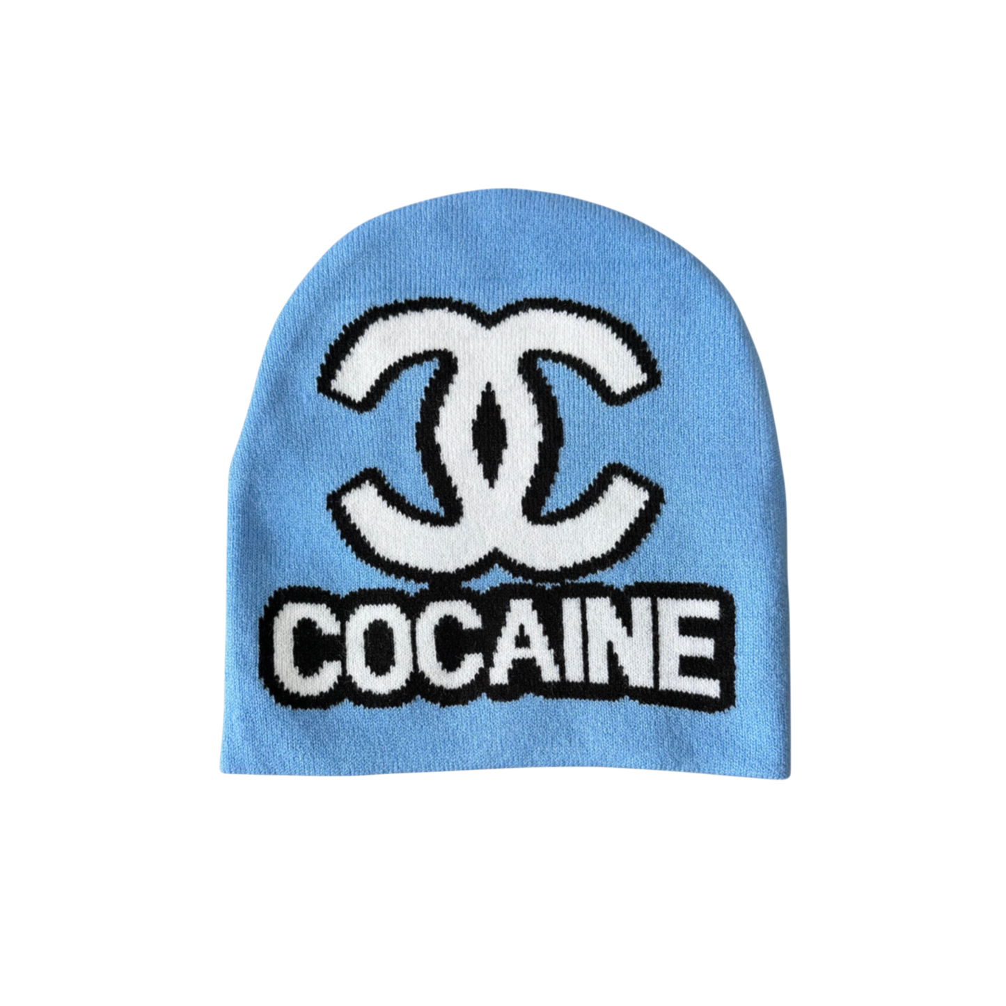 COCO BEANIE (BABY BLUE/WHITE)