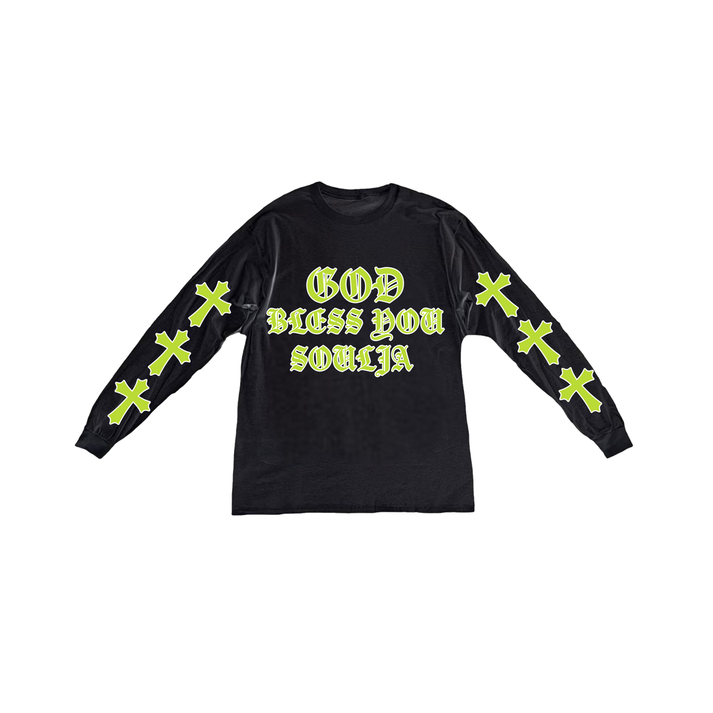 GOD BLESS SOULJA LONGSLEEVE TEE (BLACK)