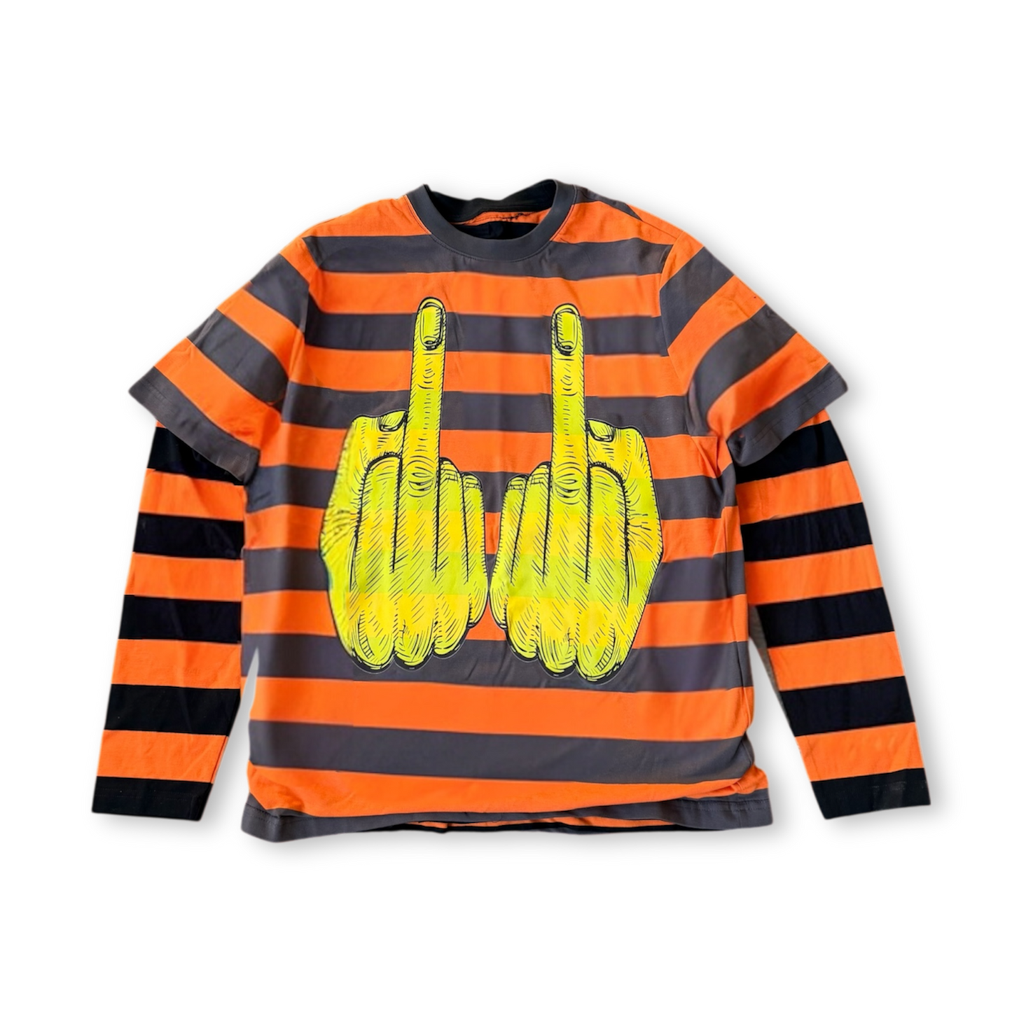 CANDY CORN LONG-SLEEVE LAYERED TEE
