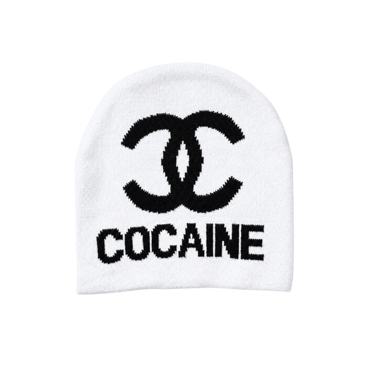 COCO BEANIE (WHITE/BLACK)