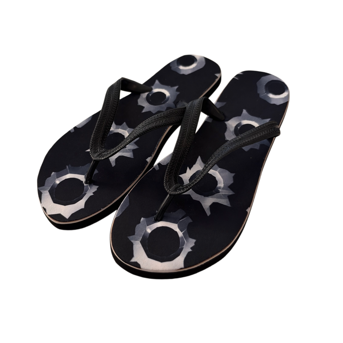 BULLET HOLE FLIP FLOPS