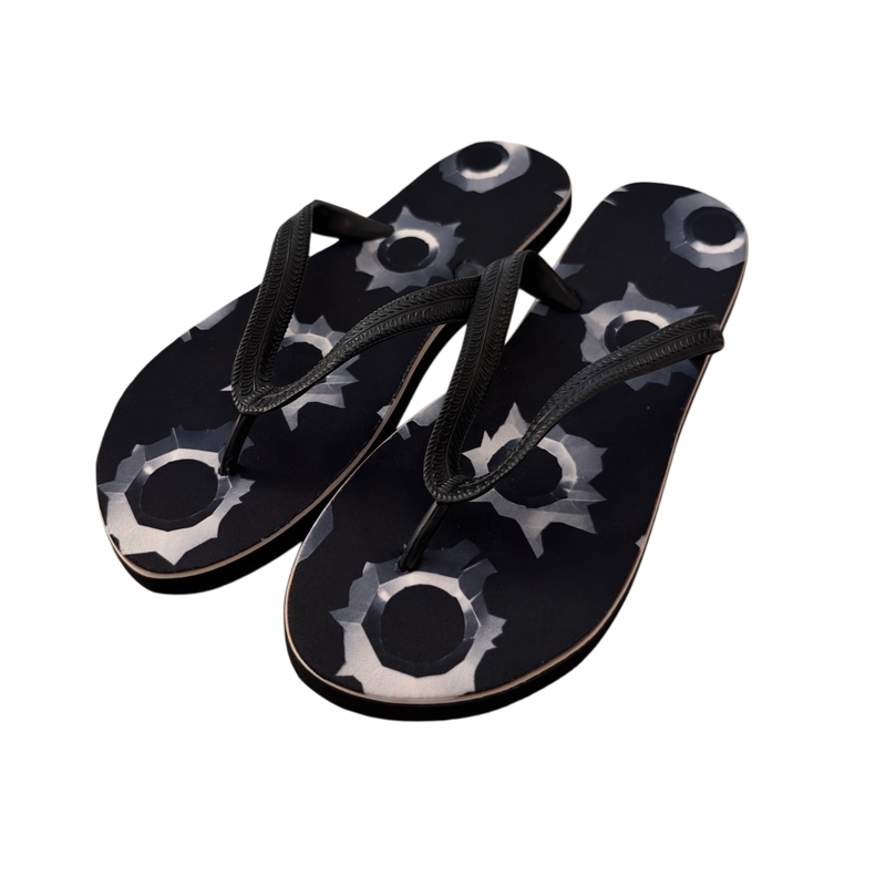 BULLET HOLE FLIP FLOPS