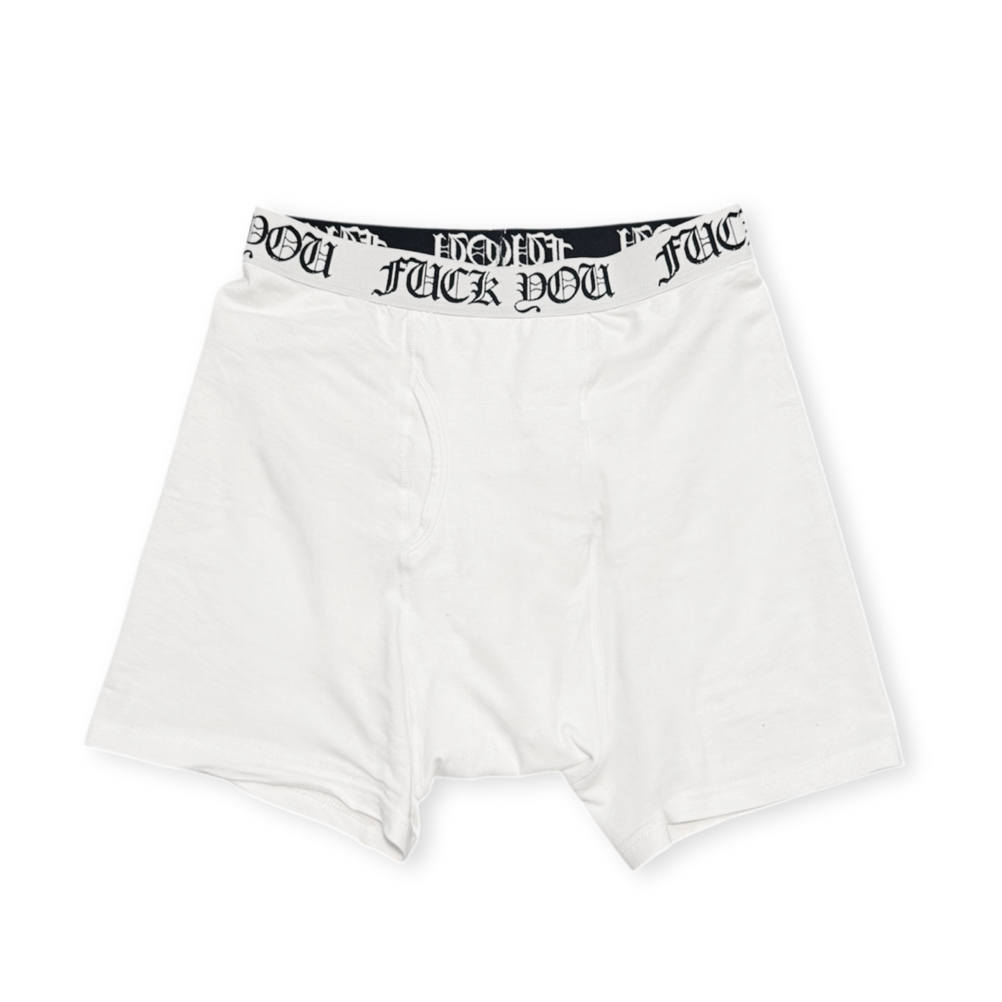 FUCK YOU BOXER BRIEFS 2-PACK (WHITE)