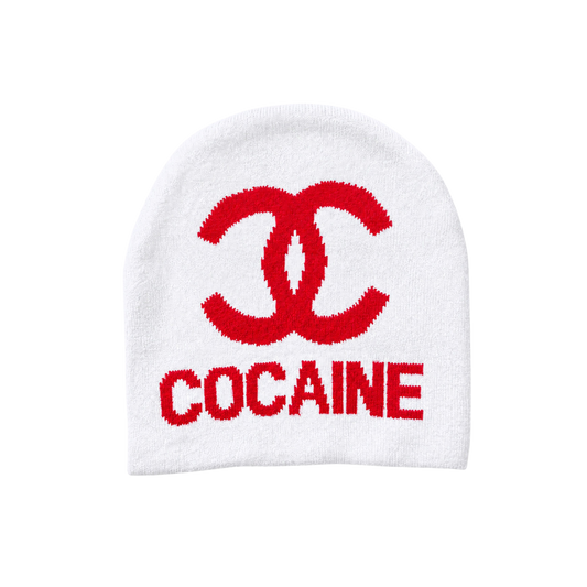 COCO BEANIE (WHITE/RED)
