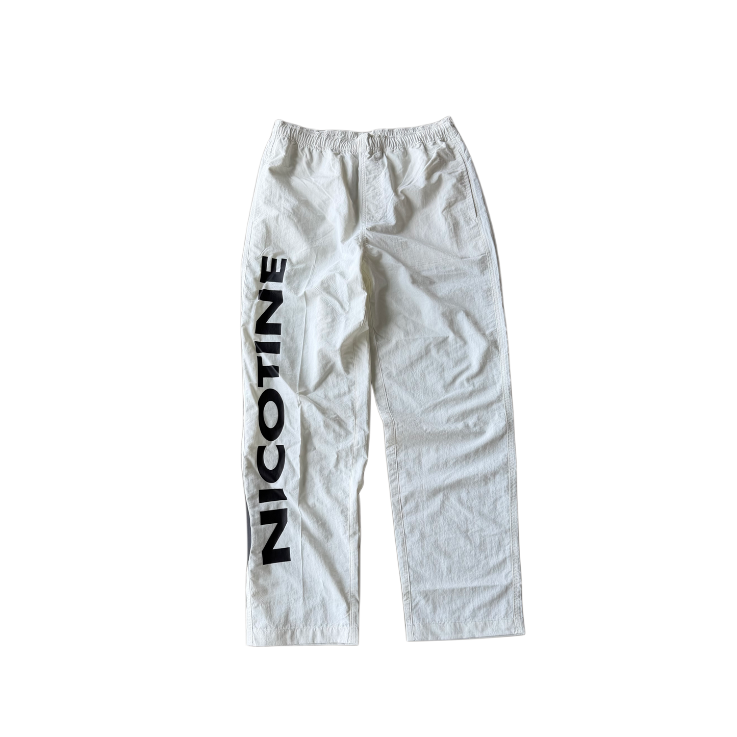 NICOTINE NYLON SWEATS (WHITE)
