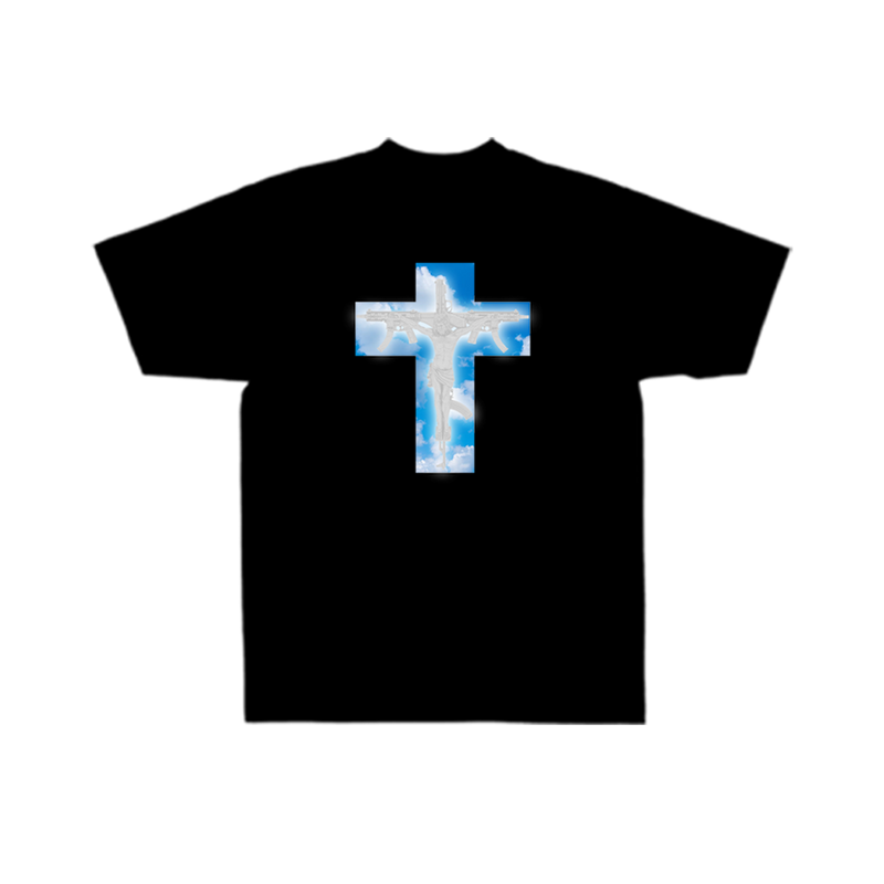 SKY CRUCIFIX TEE (BLACK)