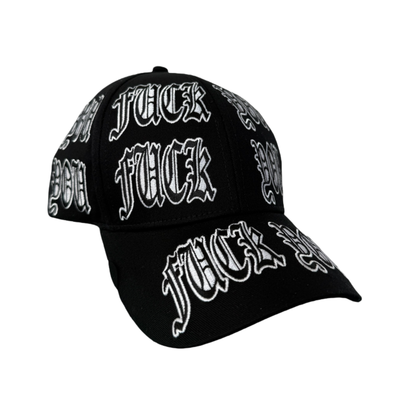EMBROIDERED FUCKYOU HAT (BLACK)