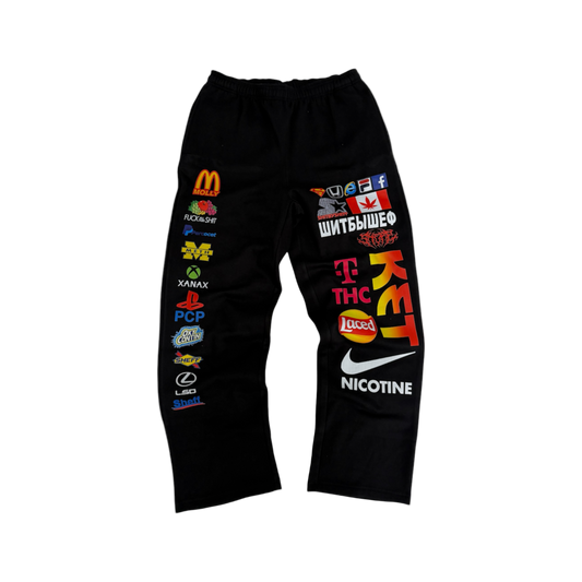 TERRY LOGO SWEATS (BLACK)