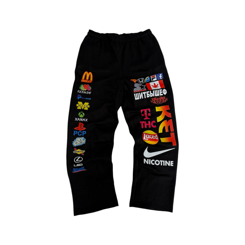 TERRY LOGO SWEATS (BLACK)