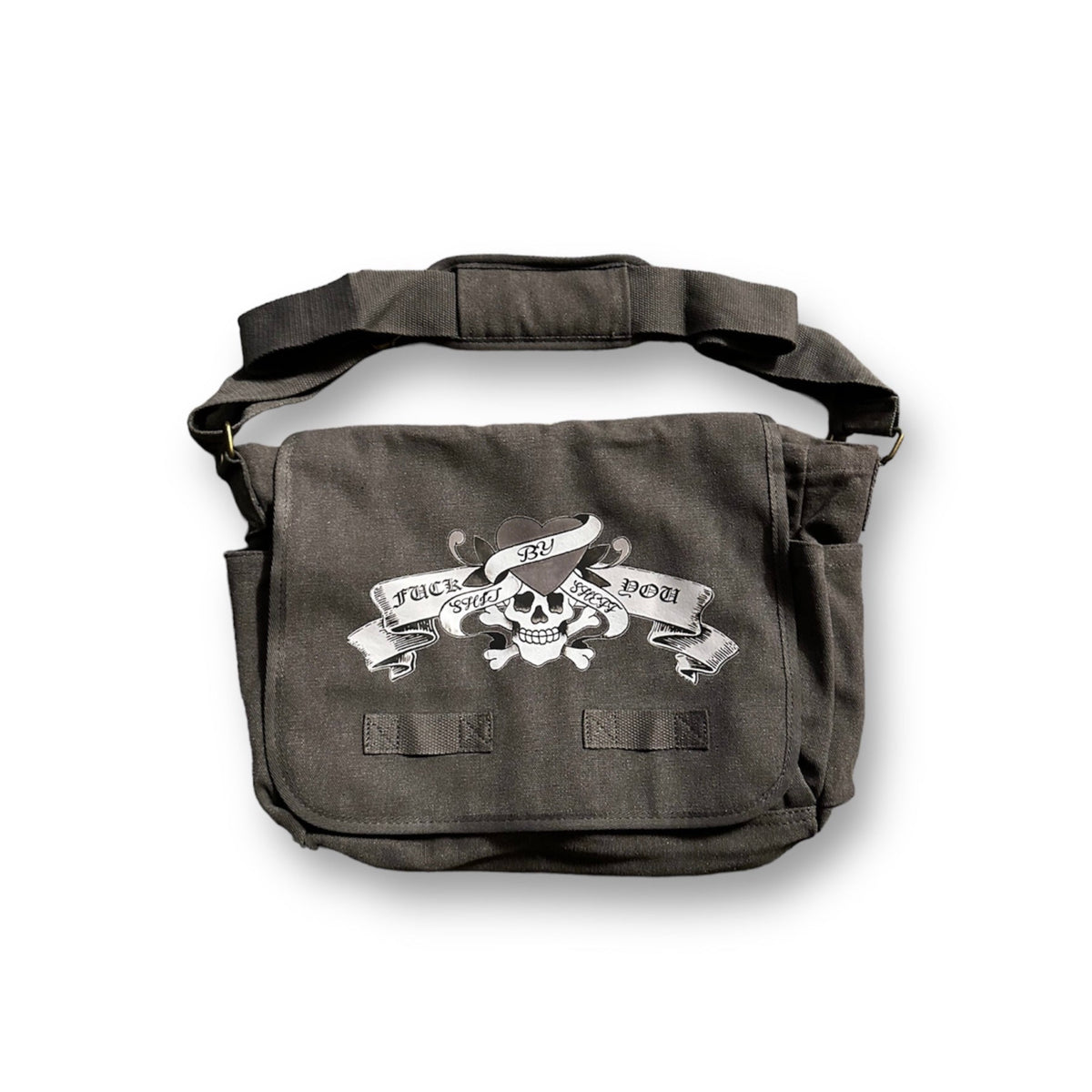 TATTED MESSENGER BAG(GREY)