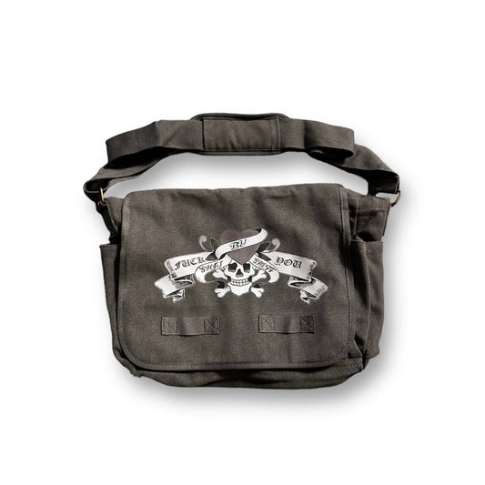 TATTED MESSENGER BAG(GREY)