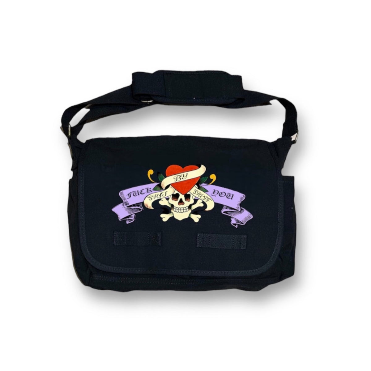 TATTED MESSENGER BAG(BLACK)