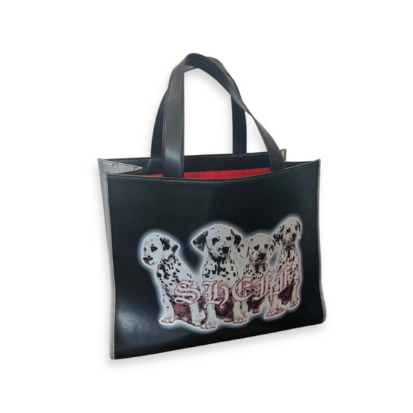 DALMATIAN LEATHER TOTE BAG
