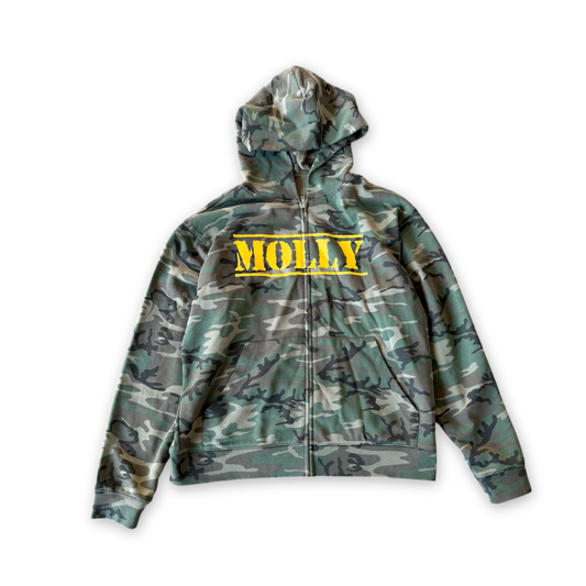 MOLLY CAMO ZIP HOODIE