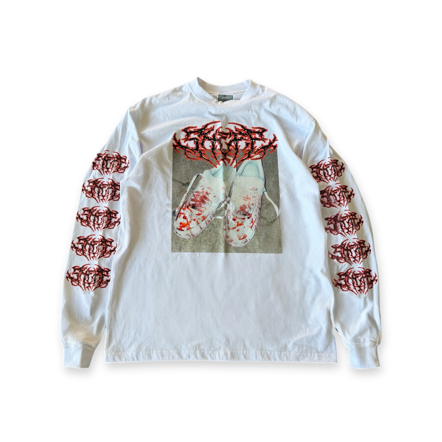 MURDER LONGSLEEVE TEE (WHITE)