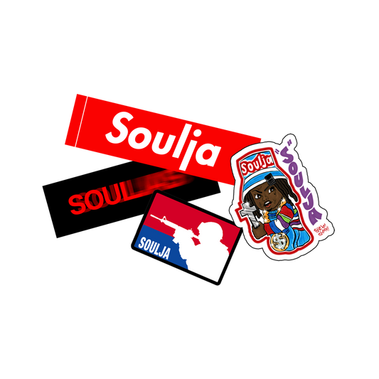 SOULJA STICKER PACK (1 PER CUSTOMER)